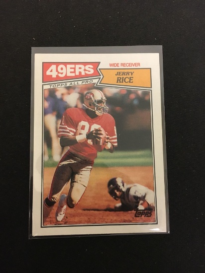 1987 Topps #115 Jerry Rice 49ers 2nd Year Football Card