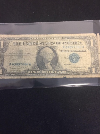 1957-A United States $1 Washington Silver Certificate Bill Currency Note