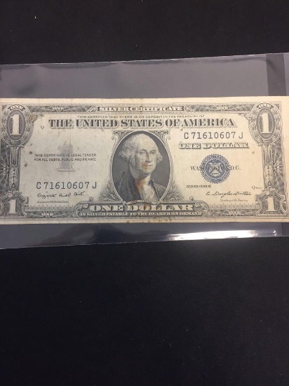 1935-G United States $1 Washington Silver Certificate Bill Currency Note