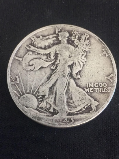 1943-D United States Walking Liberty Half Dollar