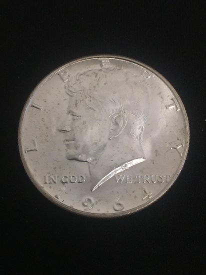 1964 United States Kennedy Half Dollar - BU Condition - 90% Silver