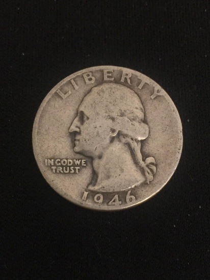 1946 United States Washington Quarter - 90% Silver Coin
