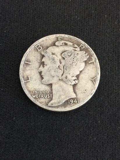 1941-S United States Mercury Dime - 90% Silver Coin