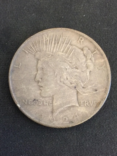 1924 United States Peace Silver Dollar - 90% Silver Coin