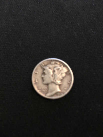 1944 United States Mercury Silver Dime - 90% Silver Coin