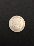 1907-S United States Barber Silver Quarter - 90% Silver Coin