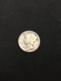 1935 United States Mercury Silver Dime - 90% Silver Coin