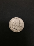 1953-S United States Franklin Silver Half Dollar - 90% Silver Coin