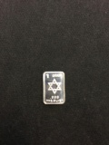 1 Gram .999 Fine Silver Jewish Star of David Silver Bullion Bar