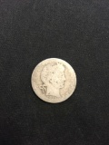 1912 United States Barber Silver Quarter - 90% Silver Coin