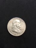 1958 United States Franklin Silver Half Dollar - 90% Silver Coin