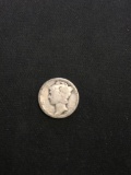 1918 United States Mercury Silver Dime - 90% Silver Coin