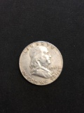 1963-D United States Franklin Silver Half Dollar - 90% Silver Coin
