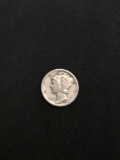 1944-S United States Mercury Silver Dime - 90% Silver Coin