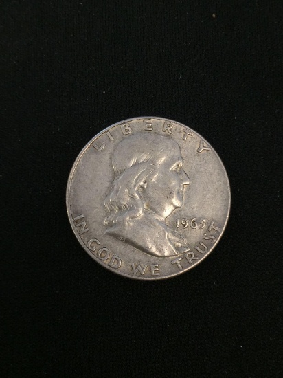 1963-D United States Franklin Half Dollar - 90% Silver Coin