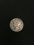 1942-D United States Mercury Silver Dime - 90% Silver Coin