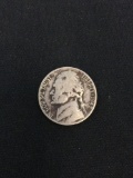 1942 United States Jefferson War Nickel - 35% Silver Coin