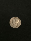 1944-D United States Mercury Silver Dime - 90% Silver Coin