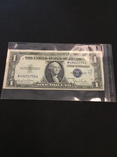 1935-D United States $1 Washington Silver Certificate Bill Currency Note