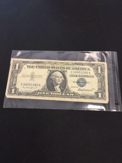 1957 United States $1 Washington Silver Certificate Bill Currency Note