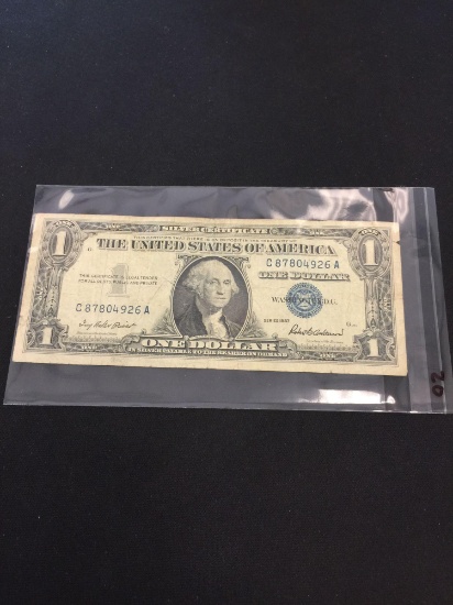 1957 United States $1 Washington Silver Certificate Bill Currency Note