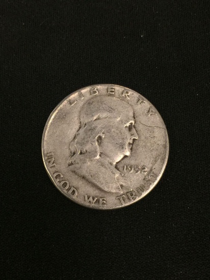 1952 United States Franklin Half Dollar - 90% Silver Coin