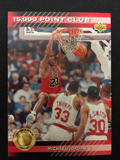 1992-93 Upper Deck 15,000 Point Club Michael Jordan Bulls Insert Basketball Card