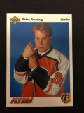 1991-92 Upper Deck #64 Peter Forsberg Rookie Hockey Card