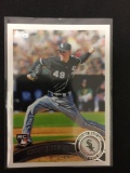 2011 Topps #65 Chris Sale Red Sox Rookie Baseball Card