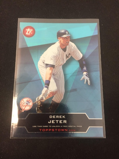 2011 Topps Toppstown Derek Jeter Yankees Insert Baseball Card