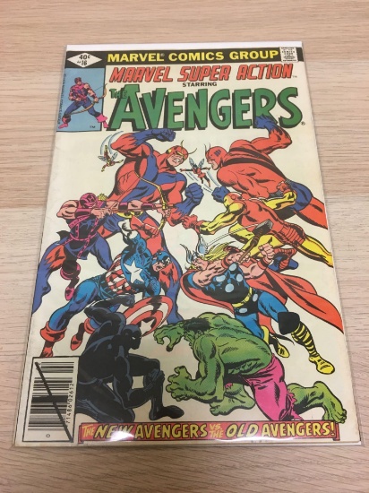 Marvel, Super Action, The Avengers "The New Avengers Vs. The Old Avengers #16 Comic Book
