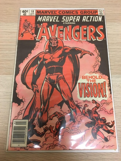 Marvel, Super Action, The Avengers "Behold... The Vision!" #18 Apr Comic Book