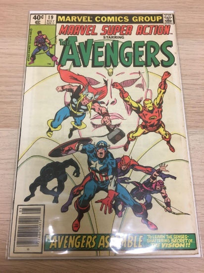 Marvel, Super Action, the Avengers "The Avengers Assemble?" #19 May Comic Book