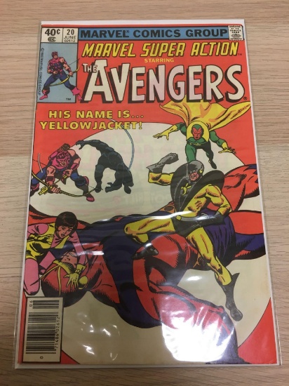 Marvel, Super Action, The Avengers "His Name is? Yellow Jacket" #20 June Comic Book