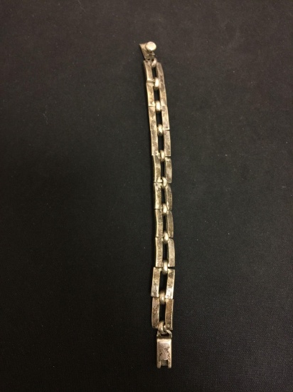 Old Pawn Mexico Sterling Silver 8" Link Bracelet - 41 Grams