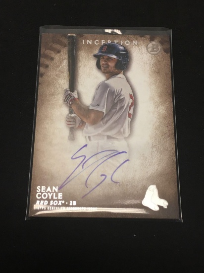 2015 Bowman Inception Sean Coyle Red Sox Rookie Autograph Card