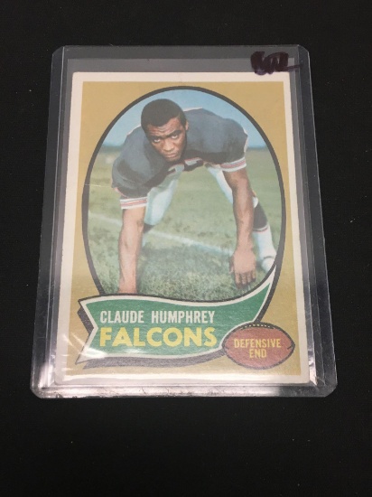 1970 Topps #156 Claude Humphrey Falcons Rookie Vintage Football Card