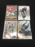 4 Card Lot of Football Serial Numbered Cards - Rookies & Stars!