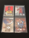 4 Card Lot of Serial Numbered Basketball Cards - Rookie Cards and Rare Cards