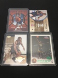 4 Card Lot of Serial Numbered Basketball Cards - Rookie Cards and Rare Cards