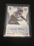 2013 Panini Totally Certified Kenbrell Thompkins Patriots Rookie Autograph Card