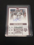 2017 Panini Contenders Draft Justin Evans Rookie Autograph Football Card