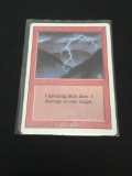 Vintage MTG Magic the Gathering Lightning Bolt Revised Card