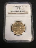NGC Graded 1996 Canada $1 Loon Coin - SP 68