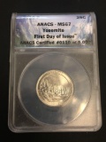 ANACS Graded 2010-P United States Yosemite First Day Issue Quarter - MS67