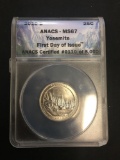 ANACS Graded 2010-D United States Yosemite First Day Issue Quarter - MS67
