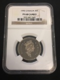NGC Graded 1995 Canada 50 Cent Half Dollar Foreign Coin - PF 68 Cameo