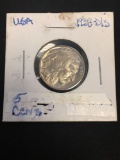 1938-D/S United States Indian Head Buffalo Nickel 5 Cent Coin - MS 66 - Graded by Consignor