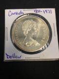 1971 Canada Silver Dollar - 50% Silver Coin - .3750 - Proof Like - Graded by Consignor