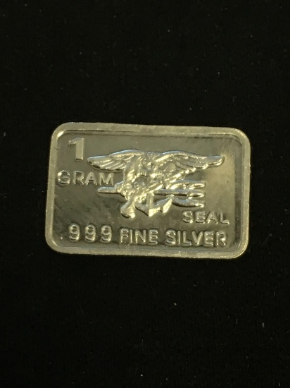 1 Gram .999 Fine Silver US Military Bullion Bar